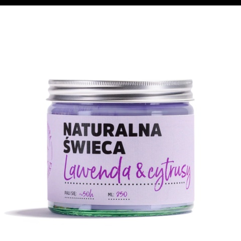 świeca sojowa lawenda