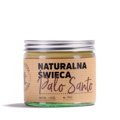 Świeca sojowa Palo Santo 250 ml – naturalna, ręcznie robiona, oczyszczający zapach. Ale Pachnie!